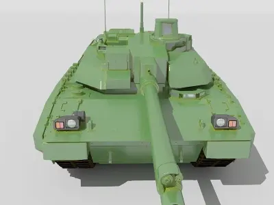 Leclerk military tank 3D model