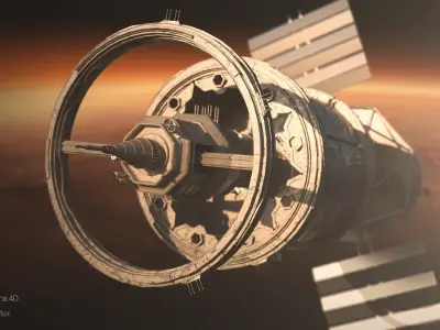 Space module 3D model