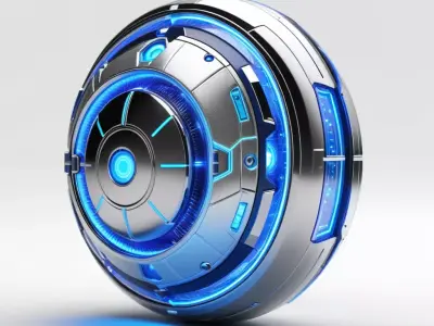 SciFi Energy Core Orb 3D model