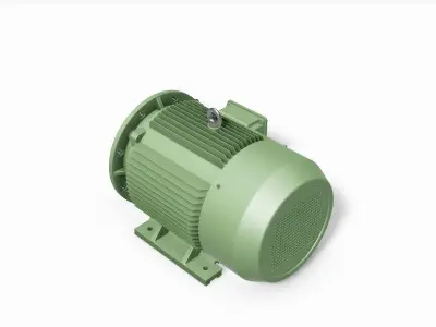 225S B35 Left IEC electric motor - 3D CAD model 3D model