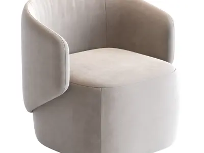 Crescent  Armchair 3D model purchase