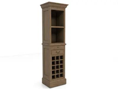 old wine cabinet Low-poly 3D model