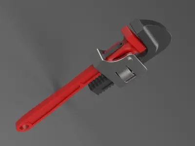 Pipe Wrench 3D model buy