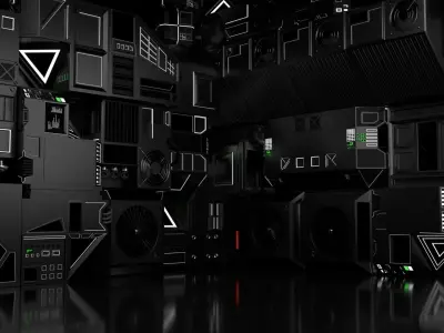 High Quality Hardsurface Kitbash 3D model
