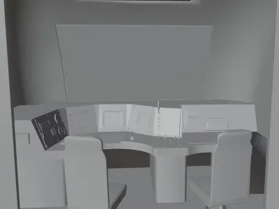 Electro train with interior 3D model