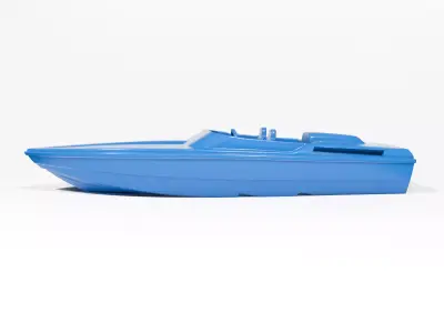 Speed boat 3D print model by luis77