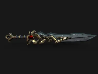 Stylized Fantasy Sword Pack 3D model