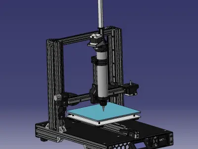 Extrusion 3D printer 3D model