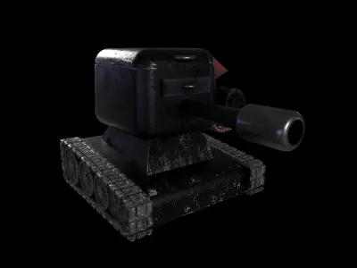 Small and Sweet Tank High Poly 3D Model 3D model