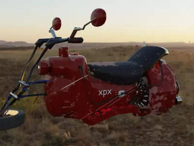 Scifi  motocycle Free 3D model
