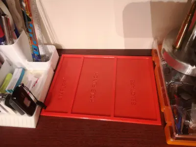 LEAN ORGANISER FOR HOME OFFICE Free 3D print model