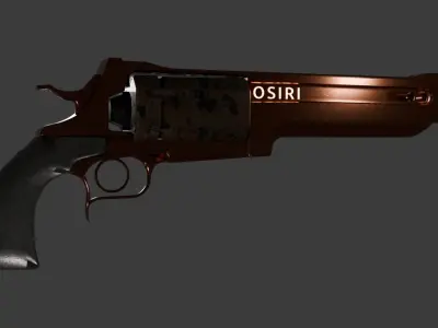 Revolver 3D Model Low-poly 3D model