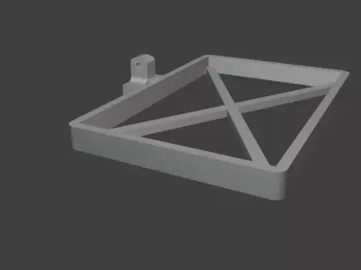 3D Printable Rear Seat Car Tray - Modular Design with Cup Holder 3D print model