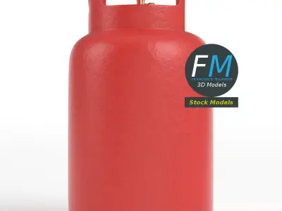 Gas cylinder 3D model get