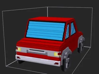 car voxel Free 3D model