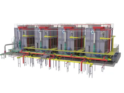 Rooftop Cooling Unit  3D model
