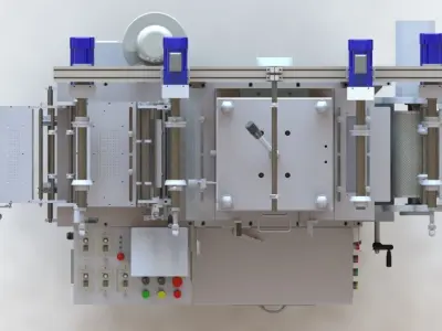 WA300G-Die Cutting machine 3D model