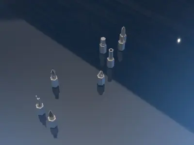 Screwdriver tips 3D model
