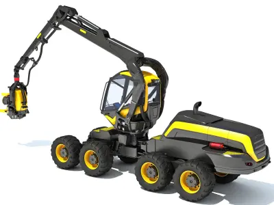 Forestry Harvester 3D model purchase