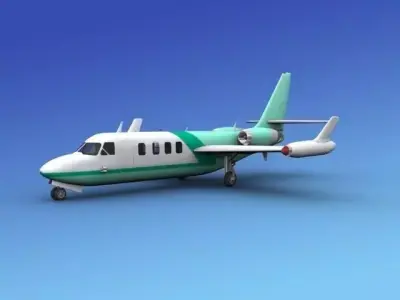IAI Westwind II V 3D model 2