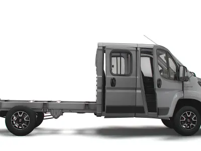 Fiat Ducato Chassis Truck CrCab 4035WB HQInterior 2023 3D model