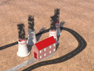 Nuclear Power Plant of Metsamore 3D model