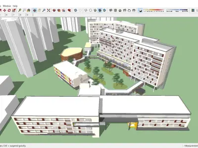 Sketchup Residential Complex 225 3D model