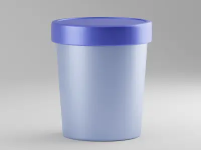Ice cream container 3D model