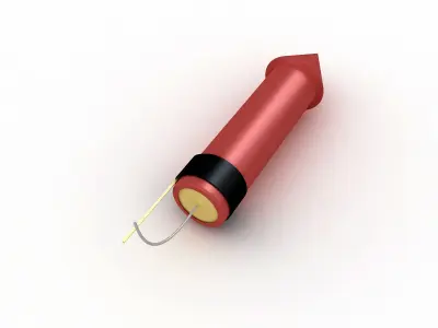 Rocket Firework 3D model purchase