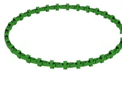 4 mm Top Selling Jesus Cross 3D Ready to Print Bracelet spiral  3D print model