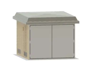 Model Railway - Electricity Substation Building 3D print model