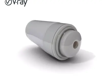 Industrial Canister D Model Pack Low-poly 3D model