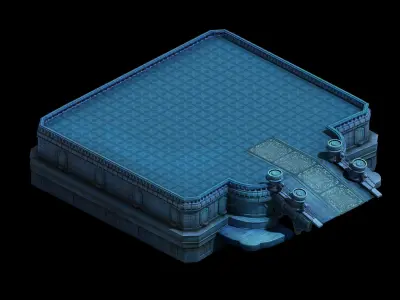 Tang Magic Palace - Religion - platform 002 Free 3D model