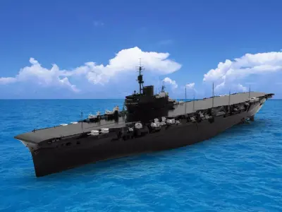 HMS Implacable aircraft carrier 3D model