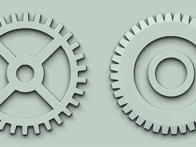 Gear VDM and IMM Brushes Vol 2 Low-poly 3D model