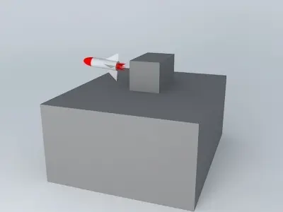 bunker rocket Free 3D model