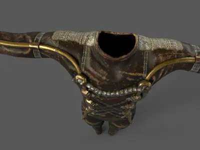  Steampunk  skin 14 Low-poly 3D model
