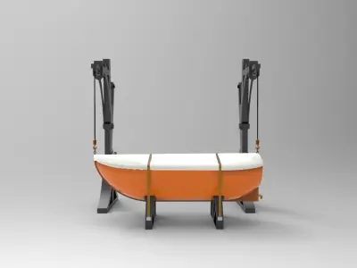 Life Boat 3D model by Hafcoy