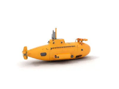 Yellow Submarine model pack Low-poly 3D model