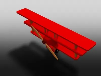 Airplane shelf - Red baron 3D print model
