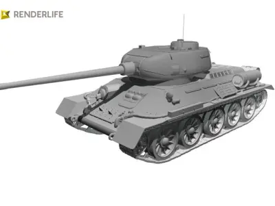 T34 Soviet Tank 3D model