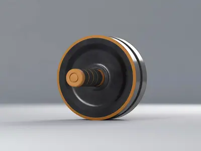 Professional Ab Roller - PBR 3D model