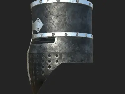 knight helmet Free low-poly 3D model