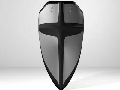 Personal Armor Shield - Medieval Battleshield 3D model