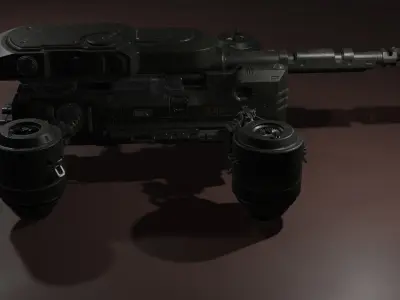 Army tank Low-poly 3D model by makdigoswami2