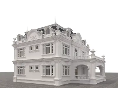 Classical style Villa  3 3D model