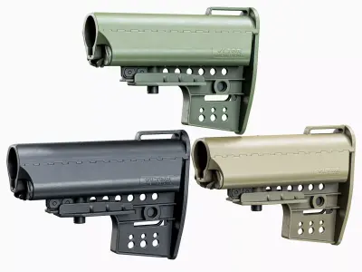 AR 15 Stock Vltor Low-poly 3D model