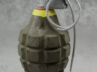 Grenade Free 3D model 6