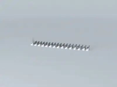 Bombardier CRJ-705 Interior Free 3D model