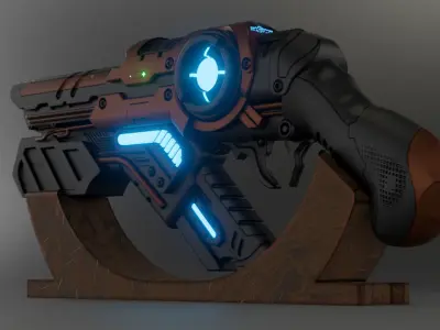 Sci-fi Gun 3D model 3